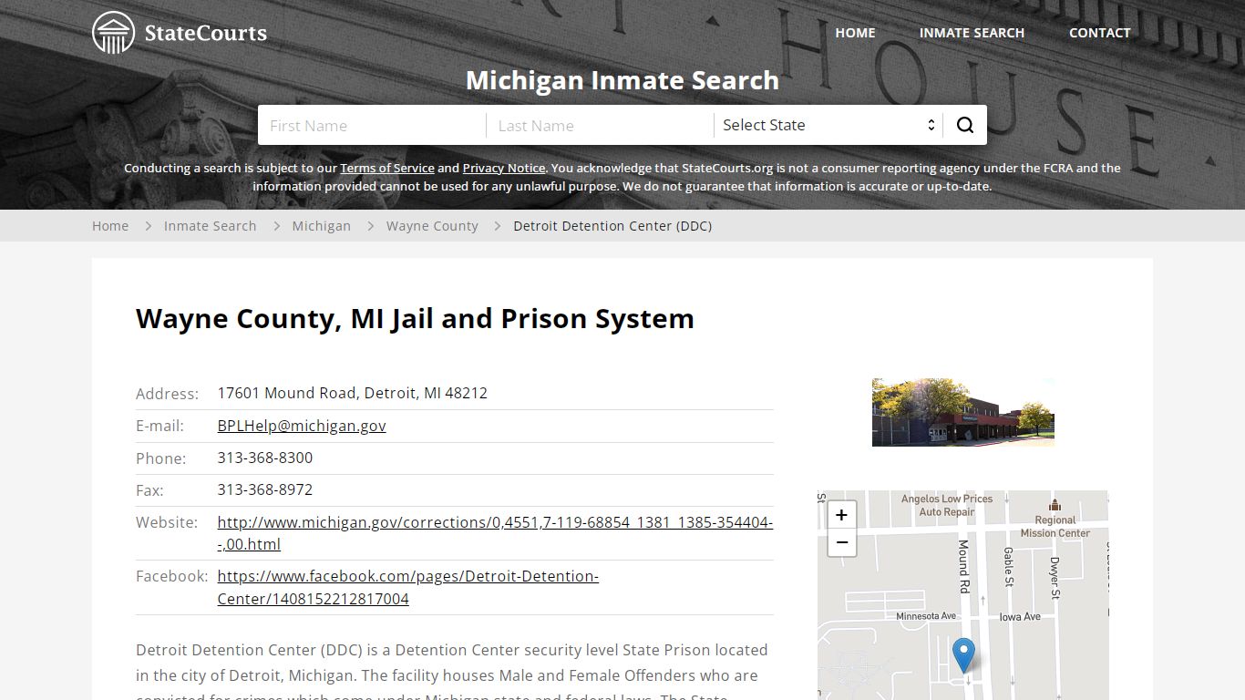 Detroit Detention Center (DDC) Inmate Records Search ...